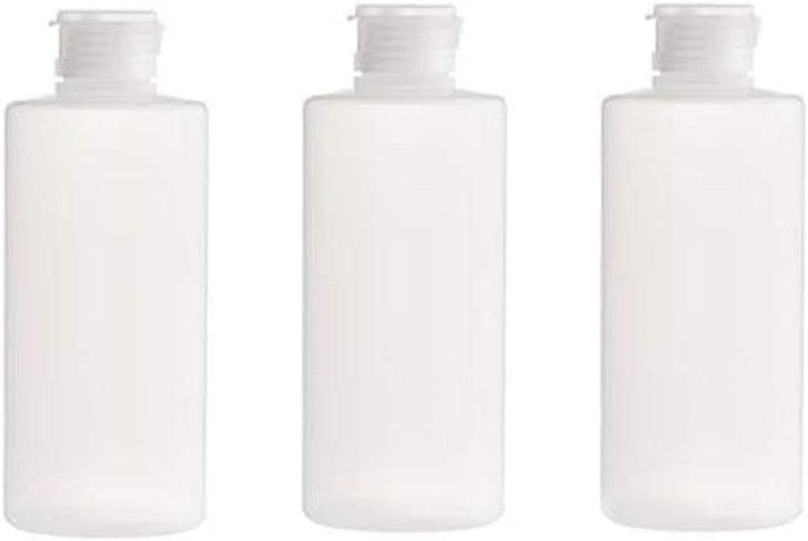 3PCS Refillable Plastic Clear Soft Tube Squeeze Bottles with Flip Cap - 200ml/7oz Travel Containers for Shampoo, Body Wash, Toner & Lotion - Perfect for Makeup, Cosmetic Toiletries & Travel Storage