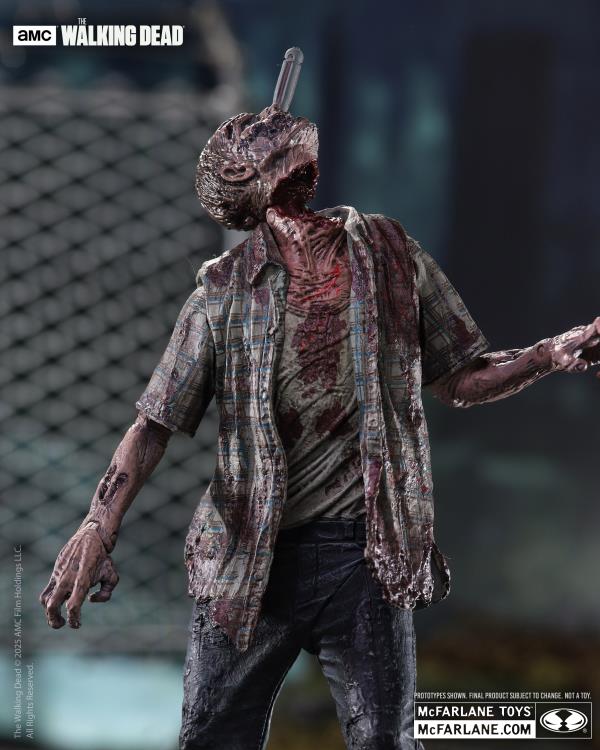 The Walking Dead TV Series Walker Zombie Action Figures 4-Pack - Collectible Horror Decor for Fans & Gift Ideas