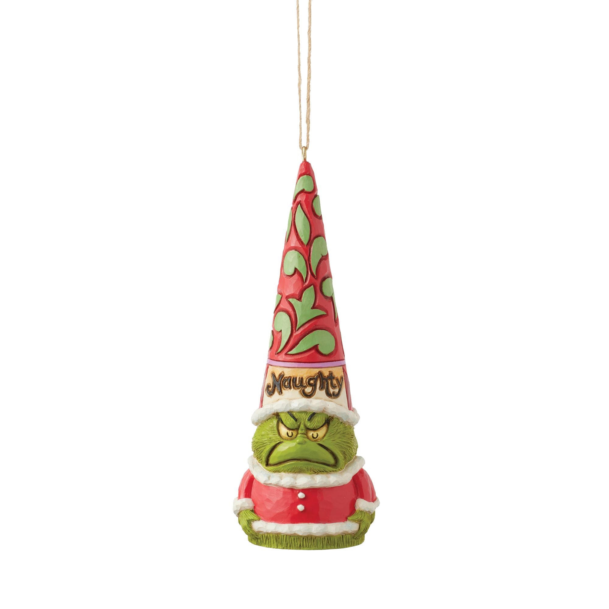 Grinch Naughty/Nice Gnome - Christmas Holiday Decor for Home, Office & Party - Perfect for Festive Gifts & Seasonal Cheer