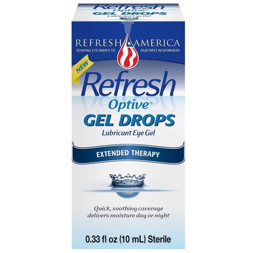 Refresh Gel Drops 10ml - Soothing & Hydrating Eye Drops for Dry Eyes Relief | Perfect for Contact Lens Wearers, Computer Users & Air Travel