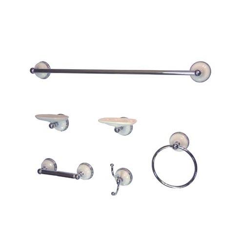 Chrome Complete Bathroom Accessory Set BAK1110C2 - Modern Bathroom Hardware for Shower, Sink & Toilet - Perfect for Home Renovation & Upgrade