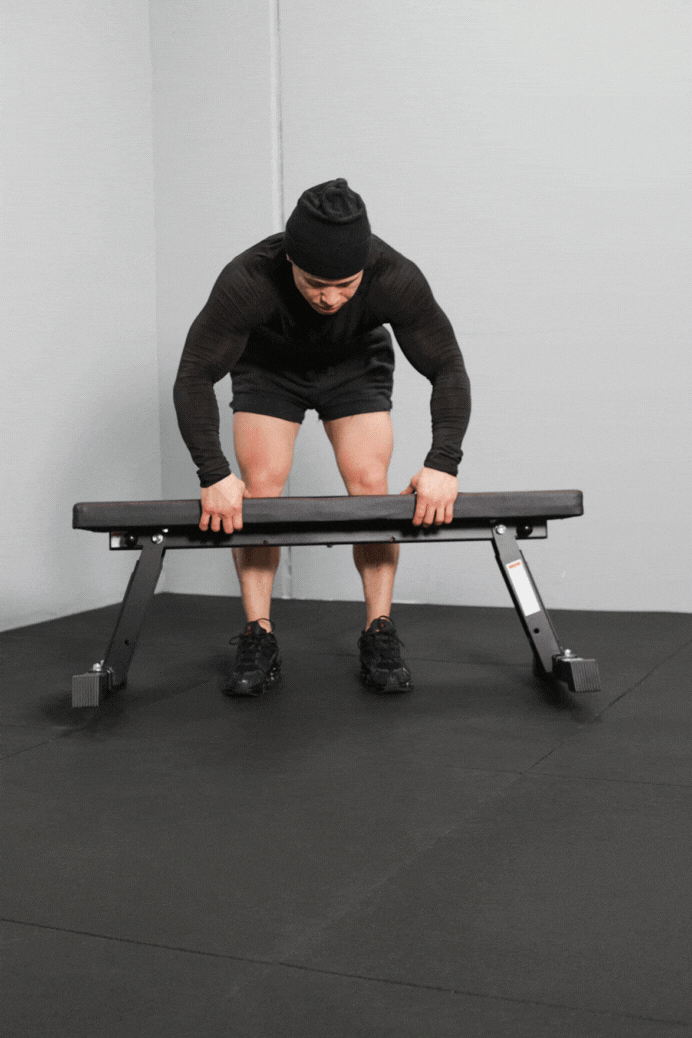 Foldable Flat Bench for Home Gym - Adjustable Weight Bench for Full Body Workout - Perfect for Strength Training, Dumbbell Exercises & Fitness Routines