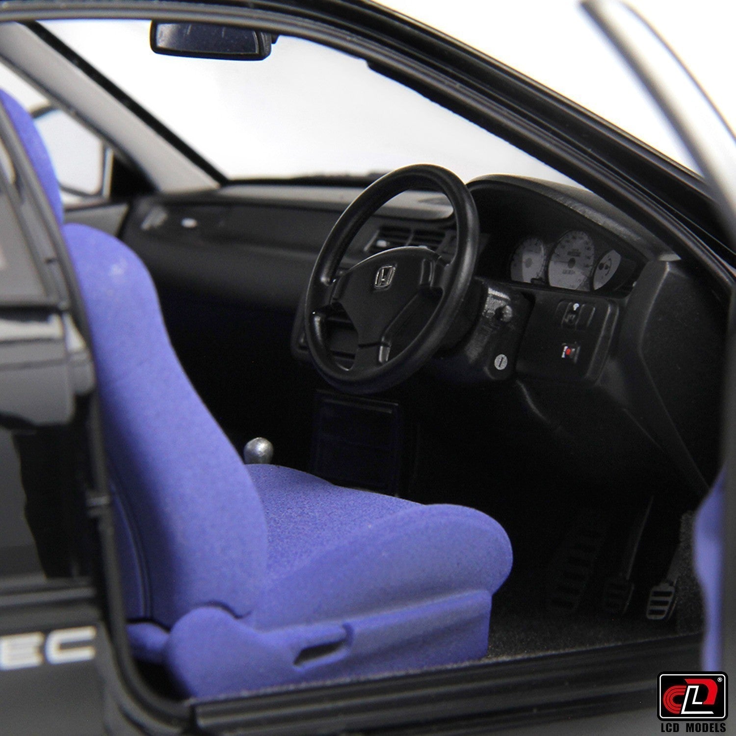 1:18 Scale Honda Civic (EG6) SiR II Black LCD Model Car - Perfect for Collectors, Diecast Enthusiasts & Home Display