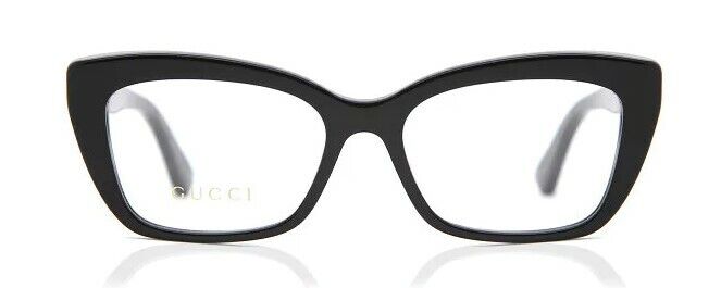 Gucci GG 0165ON 001 Black Cat Eye Women's Eyeglasses - Stylish Designer Frames for Women, Perfect for Work, Reading & Fashion Accessories
