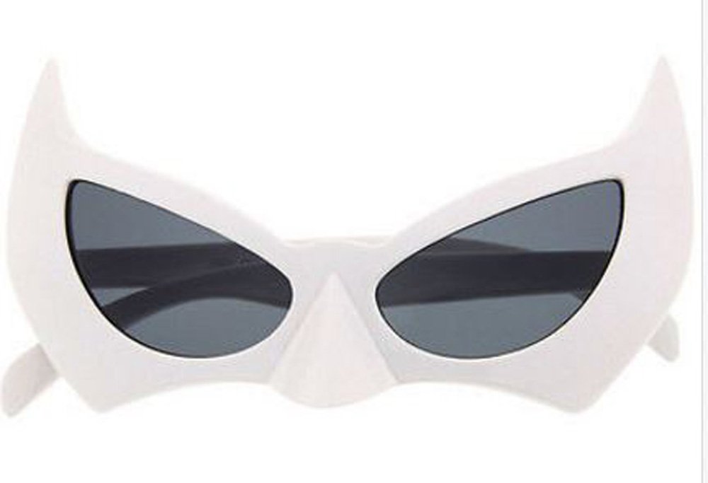 Fashion Rimless Bat Sunglasses for Women & Men - UV 400 Protection Goth Glasses for Halloween Party, Cosplay, Night Out & Vampire Themed Events