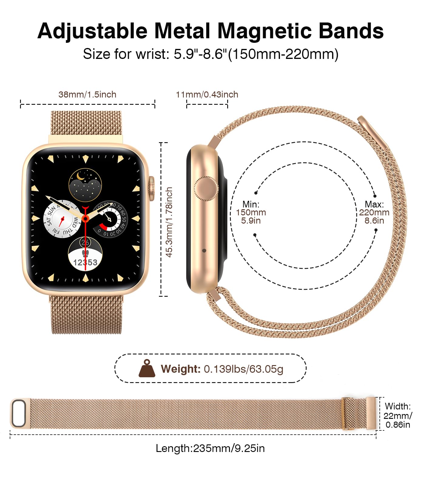 EarlySincere Smart Watches for Women - 1.9