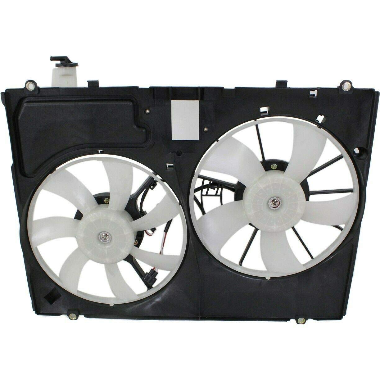 Toyota Sienna 3.5L 2007-2010 Dual Radiator Cooling Fan Blade Assembly Set - Replacement Part #13448008 & #620574 - Perfect for Engine Overheating Prevention & Summer Driving
