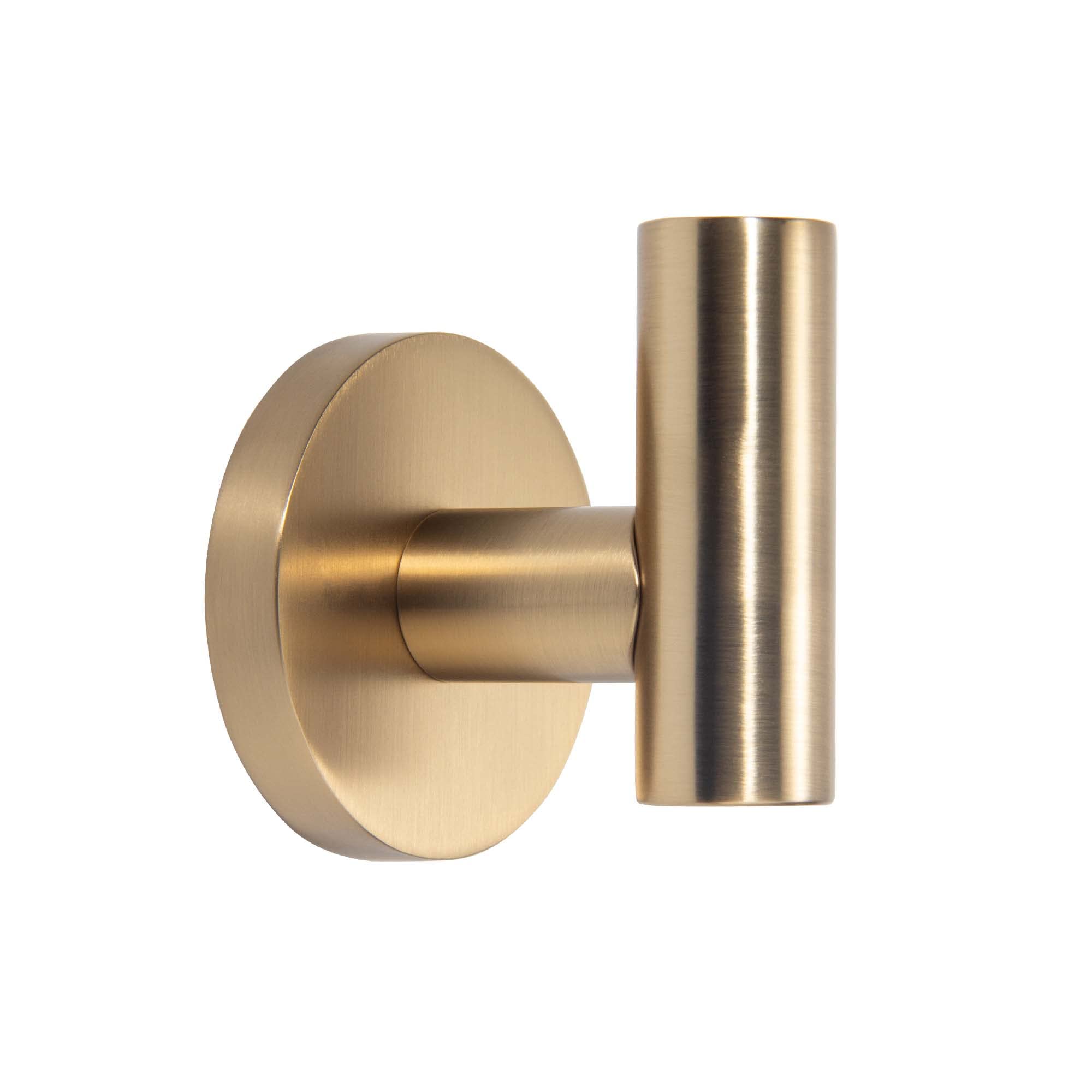 TUNNY 3-Pack Champagne Gold Wall Hooks - Rustproof Bathroom Towel Hooks, Robe Hooks & Coat Hooks for Home Decor (Bedroom, Kitchen, Bathroom) - Perfect for Hanging Towels, Robes & Coats in Any Room