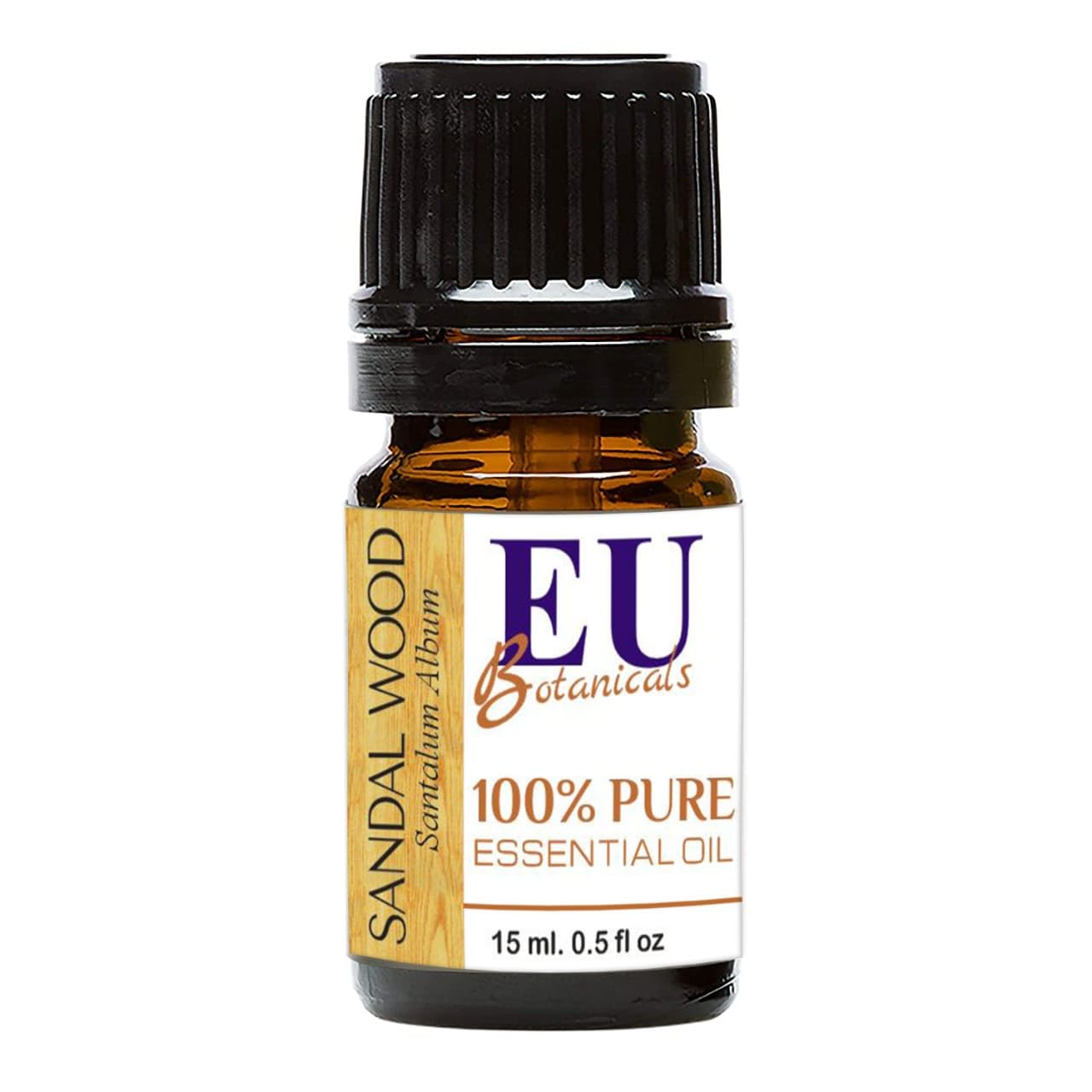 Pure Sandalwood Essential Oil - 100% Organic Chandan Oil for Aromatherapy, Skin Care & Relaxation | Natural Fragrance Oil for Diffusers, Soap Making, Candles & Massage | 15ml Bottle | Perfect for Spa, Yoga & Meditation