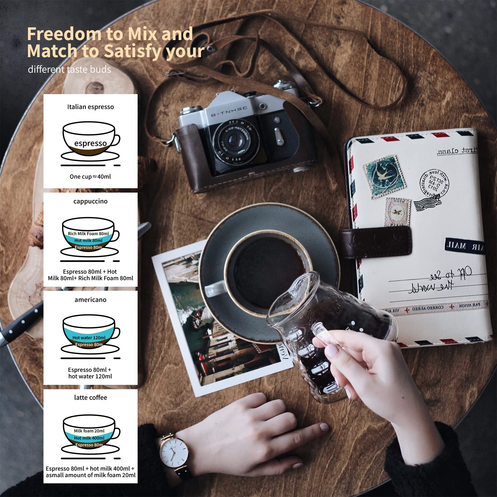 Premium 6-Cup & 3-Cup Electric Cuban Coffee Maker - Portable Espresso Machine with Detachable Base & Overheat Protection - Modern Cafeteras Electricas for Home, Office, Travel & Camping - Perfect Coffee Gift for Espresso Lovers