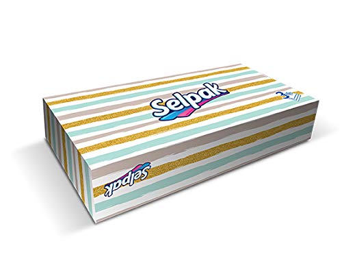 Selpak Mini Facial Tissue Box - 3 Ply, 70 Sheets per Box, Pack of 12 | Soft & Strong Tissues for Home, Office, Car & Travel Use