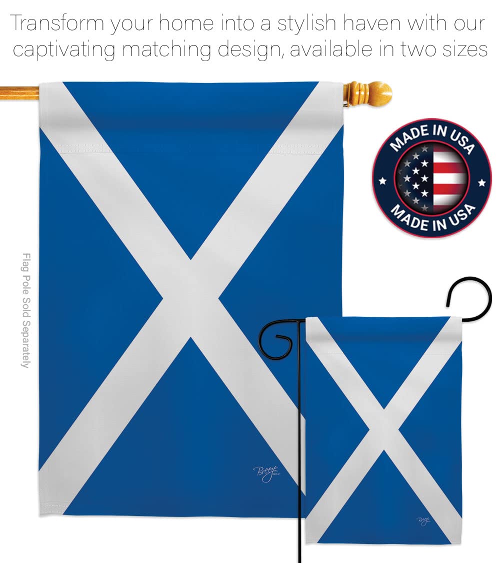 St. Andrews Cross House Flag Set 28x40