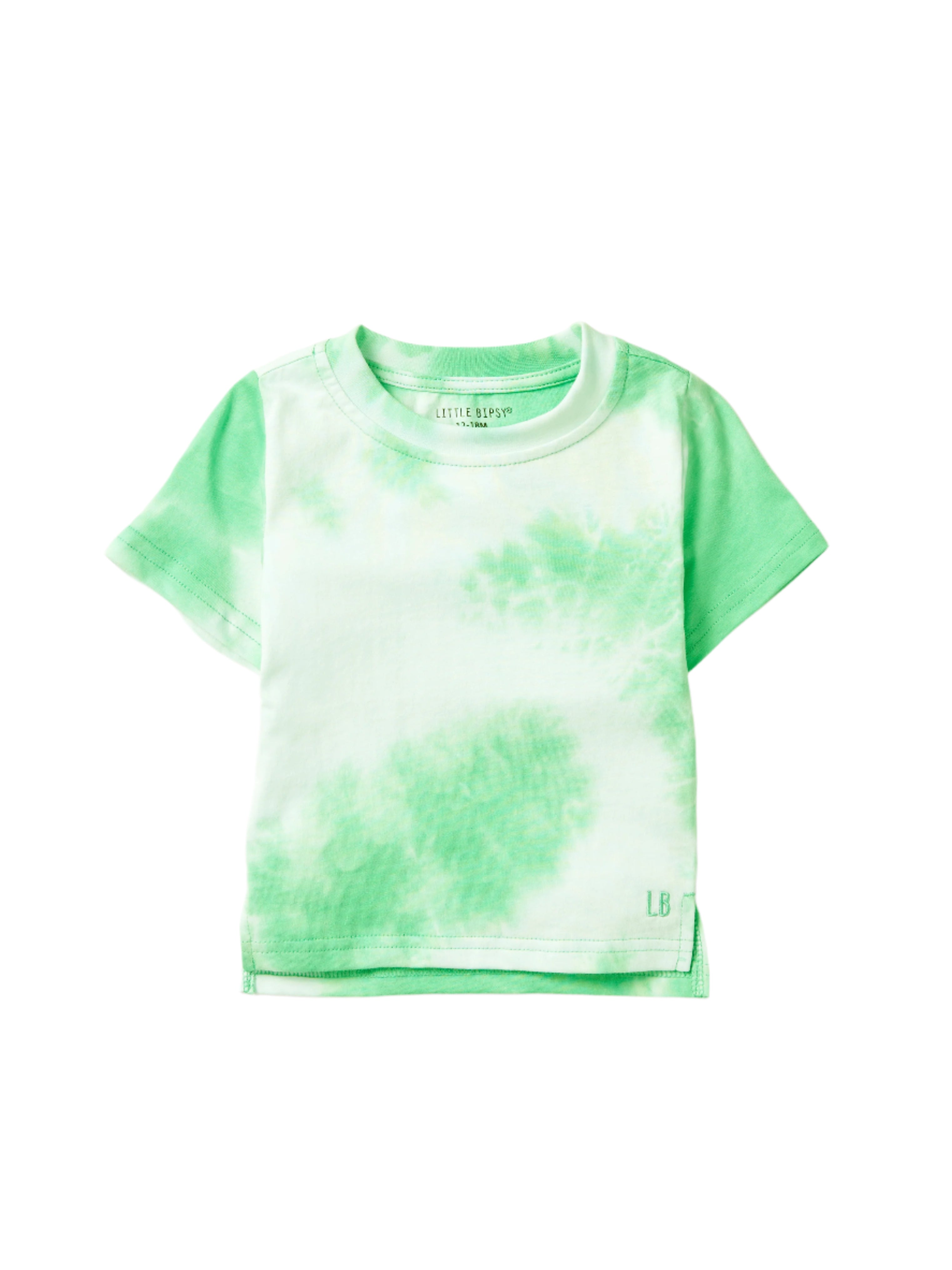 Vibrant Tie Dye T-Shirt for Women & Men - Soft Cotton Green Hippie Style Tee - Perfect for Festivals, Beach Outings & Casual Wear