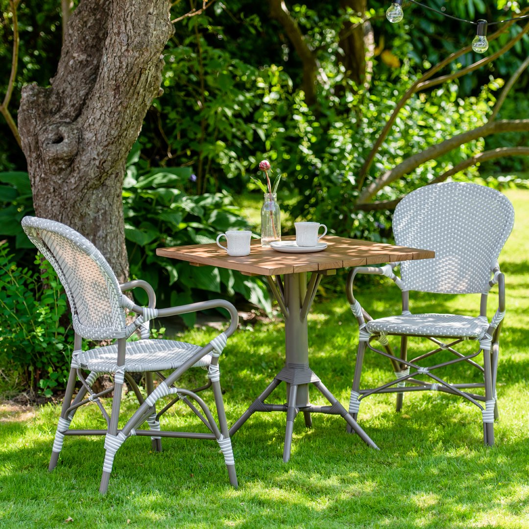 Isabell Armchair - Aluminum Rattan Stackable Outdoor Chair for Patio, Garden, Poolside & Balcony - Modern & Durable Furniture