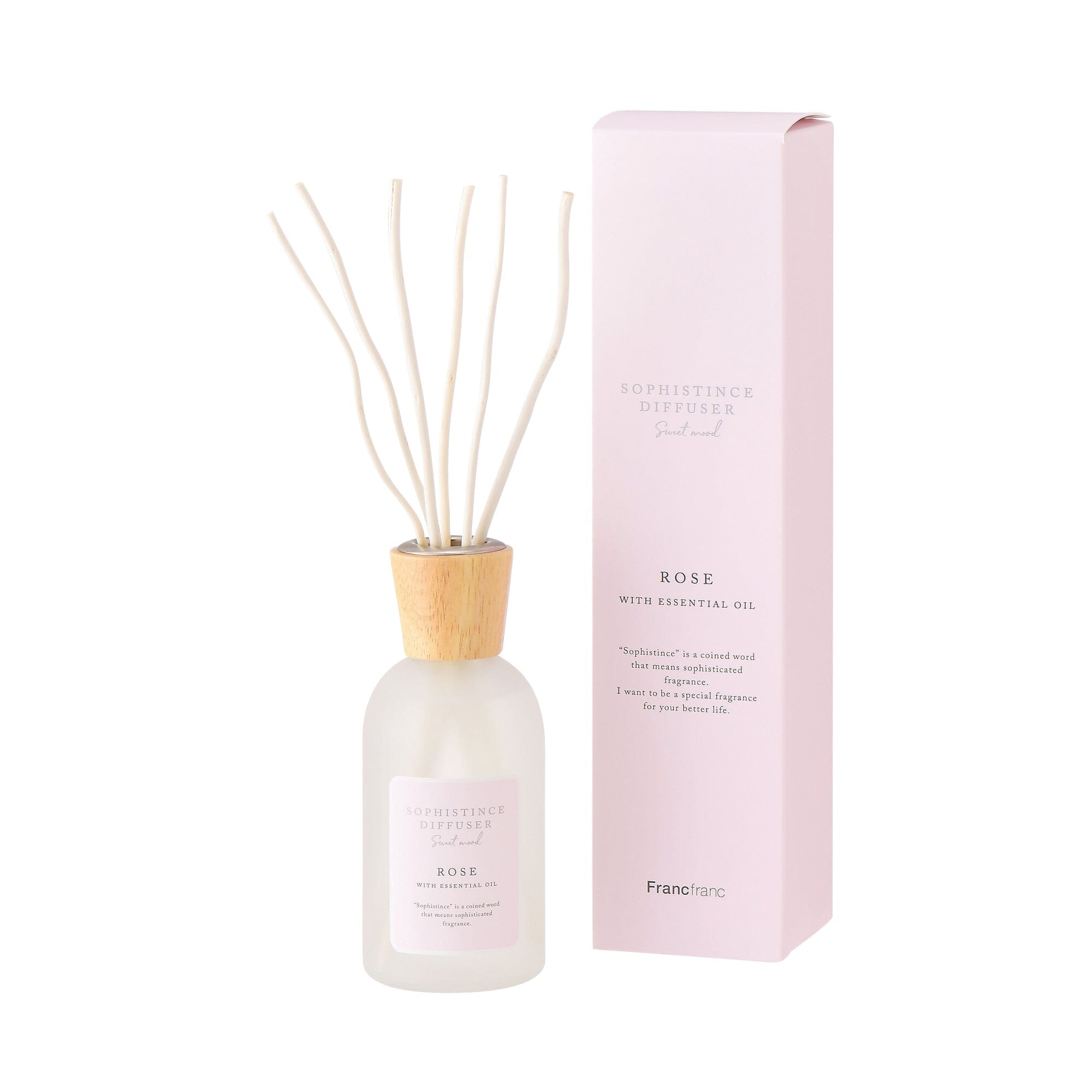 Sophisticated Pink Fragrance Diffuser for Home & Office - Aromatherapy Essential Oil Diffuser for Relaxation, Stress Relief & Better Sleep