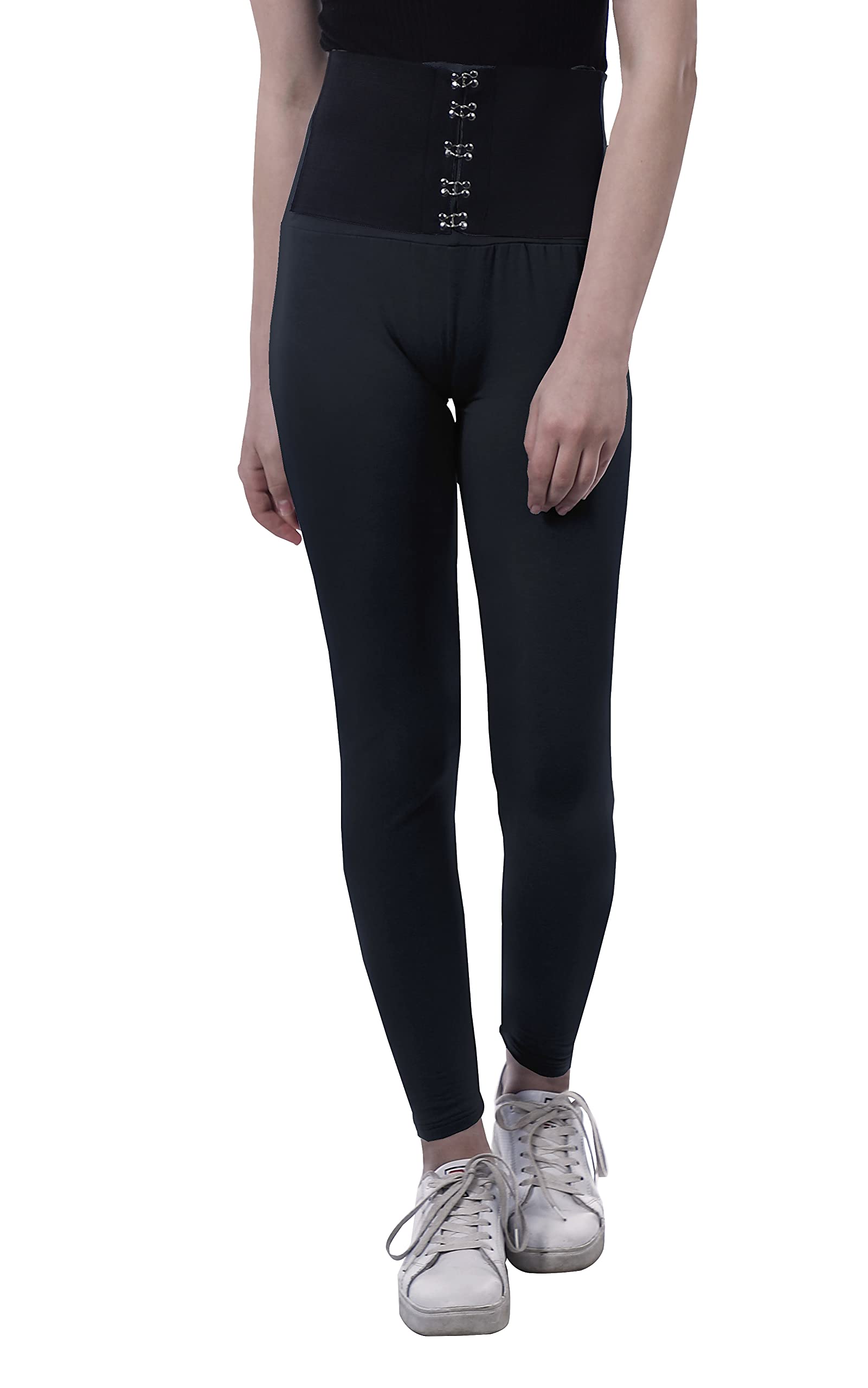 Premium Moomaya High Waisted Yoga Pants for Women - Corset Style Tummy Control Workout Leggings | Perfect for Yoga, Gym, Running & Everyday Wear