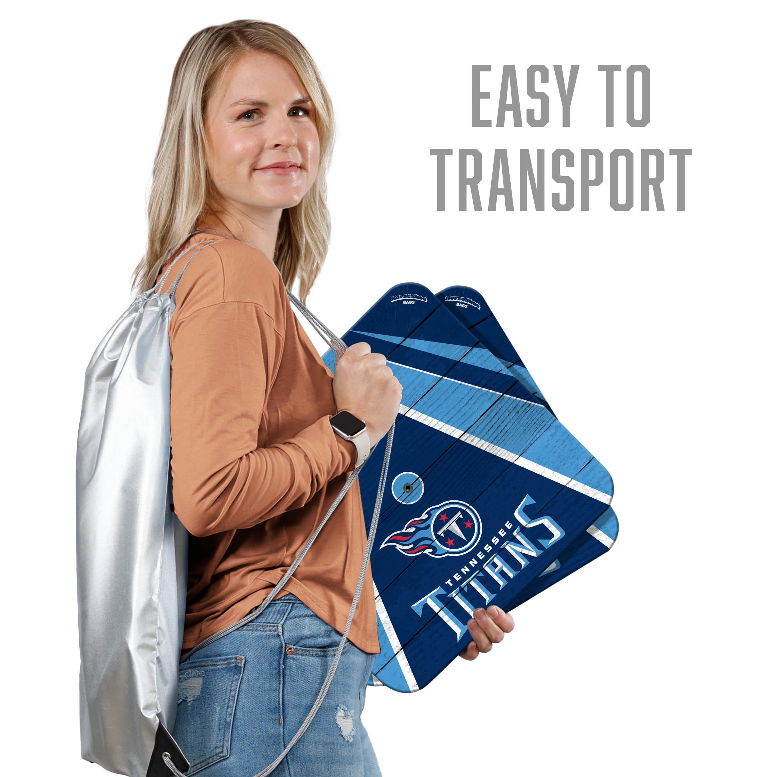 Official Tennessee Titans Horseshoe Crossbody Bag - Licensed NFL Fan Gear for Game Day & Tailgating