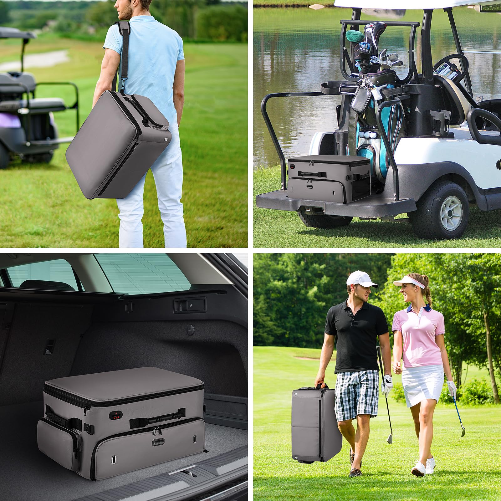 Premium 2-Layer Golf Trunk Organizer - Large 20