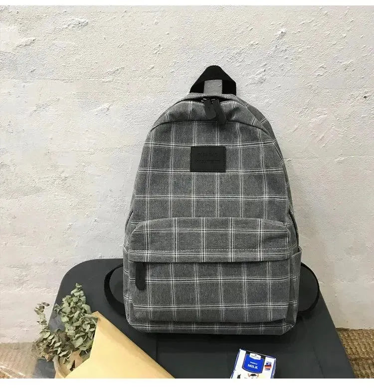 Stylish Striped Backpack for Teenage Girls - Trendy School Bag & Travel Daypack for Teens - Perfect for School, College, Travel & Everyday Use