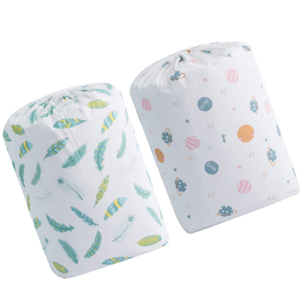 2-Pack Cabilock Large Drawstring Storage Bags for Clothes, Quilts & Comforters - Durable Gym & Travel Organizer for Camping, Blankets & Home Storage