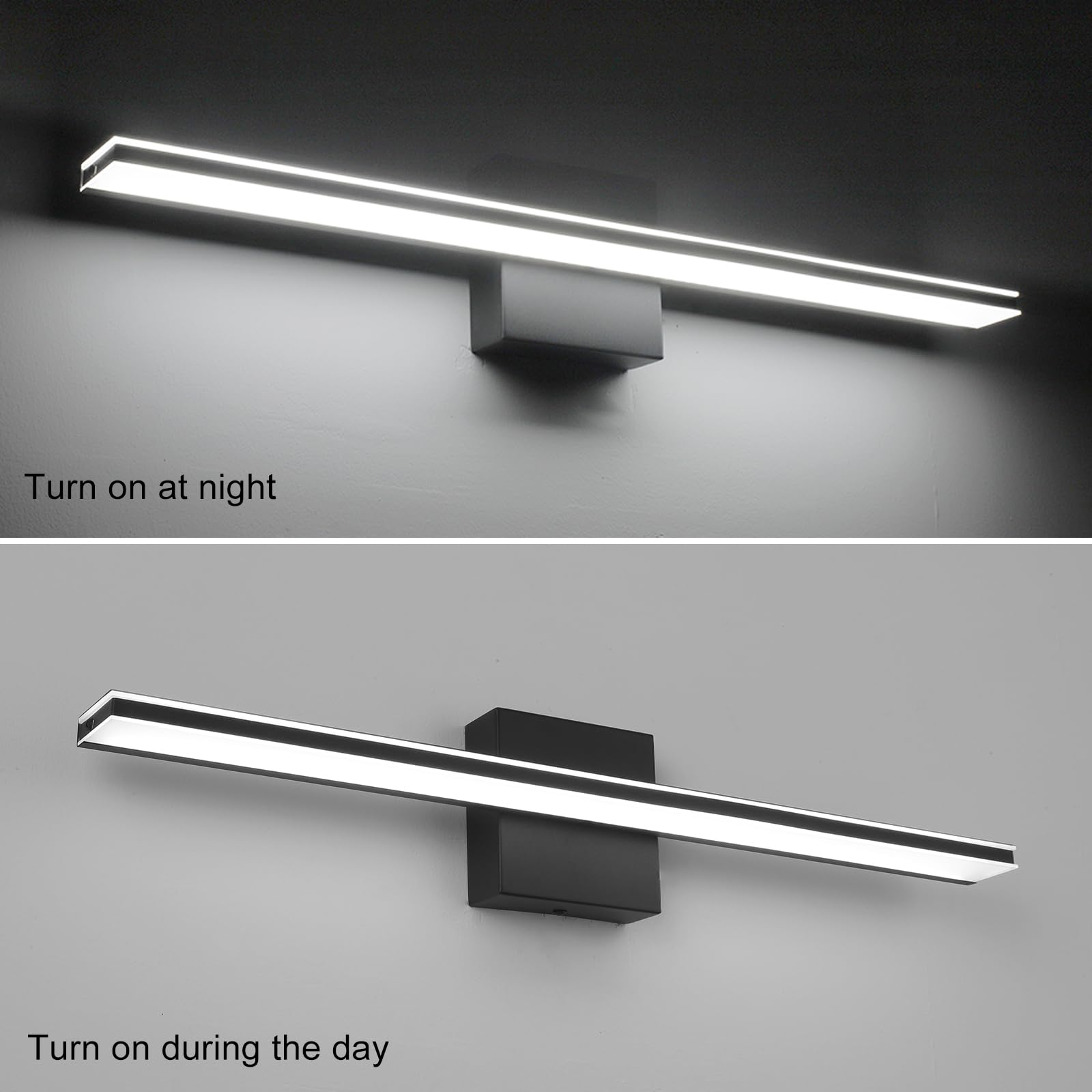 Modern Black Vanity Light 24