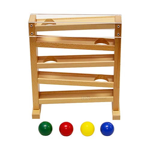 Montessori Ball Tracker Toy - Wooden Educational Activity for Toddlers & Kids - Develops Fine Motor Skills & Hand-Eye Coordination - Perfect for Home, Classroom & Daycare Learning