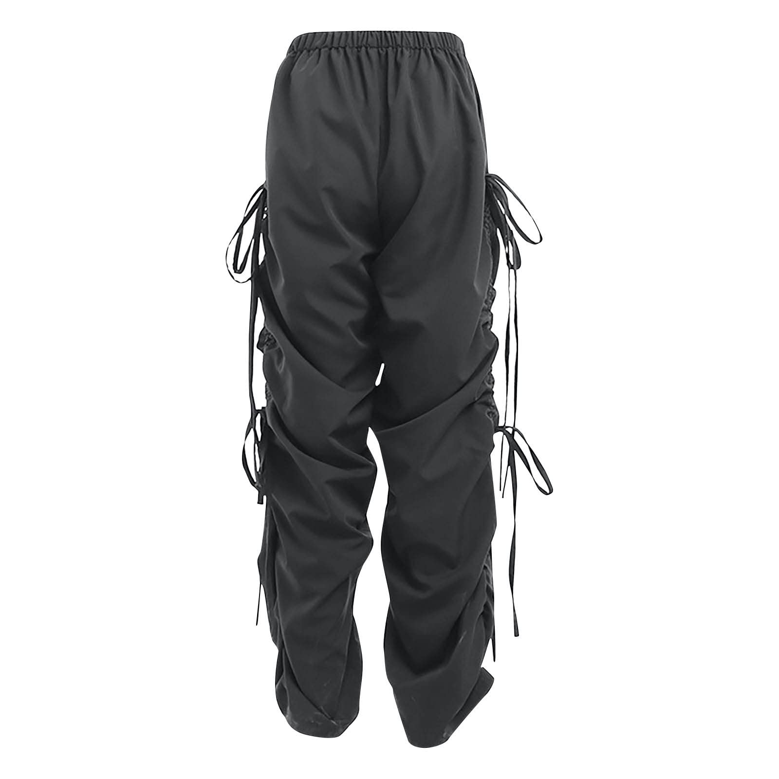 Women's Y2K Fashion Cargo Pants - High Waisted Wide Leg Jogger Pants for Teen Girls | Streetwear & Hiking Outdoor Pants | Perfect for Casual Wear, Gym, and Urban Adventures