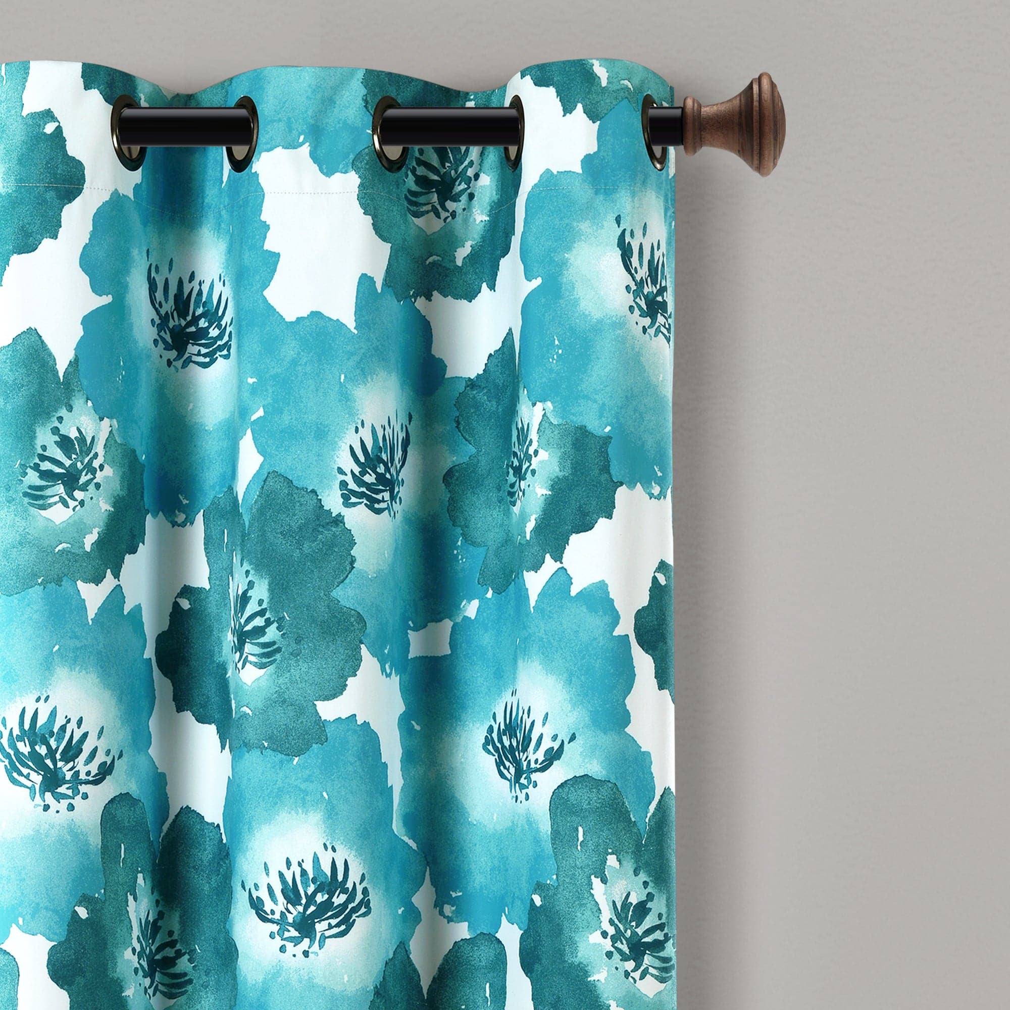 Julie Floral Insulated Blackout Curtains - Thermal Grommet Window Panels for Bedroom & Living Room - Energy Efficient, Noise Reducing, Light Blocking Drapes for Home Decor