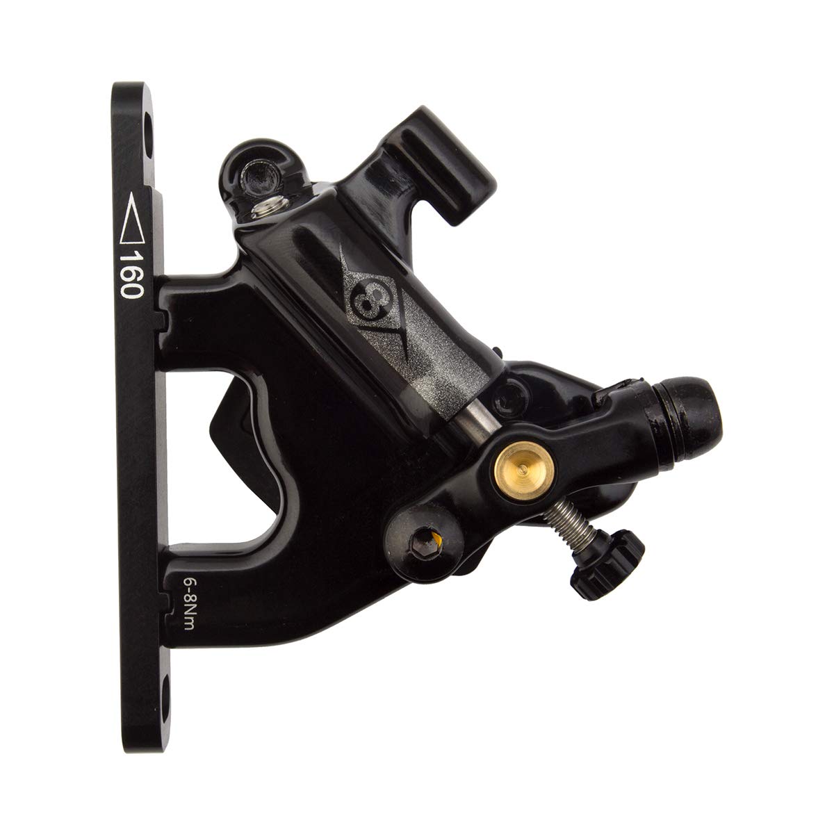 Origin8 Vise Road Mechanical/Hydraulic Flat Mount Disc Brake Front Caliper - High-Performance Bicycle Brake for Road & Gravel Bikes - Perfect for Commuting, Racing & Adventure Cycling