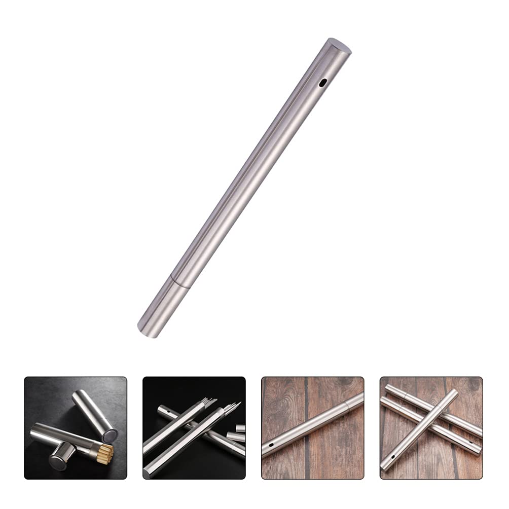 Cabilock Stainless Steel BBQ Skewers Storage Container - 1pc Grill Skewer Bucket for Barbecue Sticks & Supplies - Perfect for Outdoor Grilling, Picnics, and Backyard BBQs
