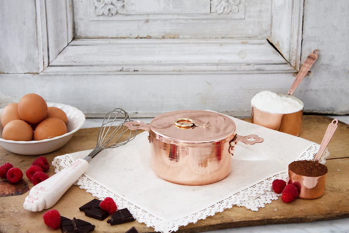 Vintage Inspired Copper & Brass Oven Dish - Handcrafted in Italy | Authentic Italian Kitchenware for Baking, Roasting & Serving | Perfect for Casseroles, Lasagna & Holiday Meals