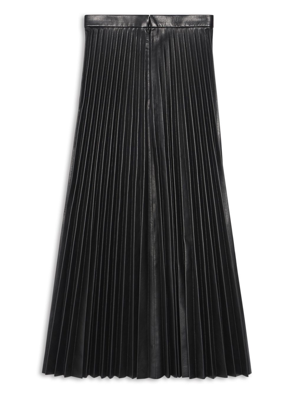 Balenciaga Black Skirts for Women - Stylish High Waist Pleated Midi Skirt for Casual, Office & Party Wear