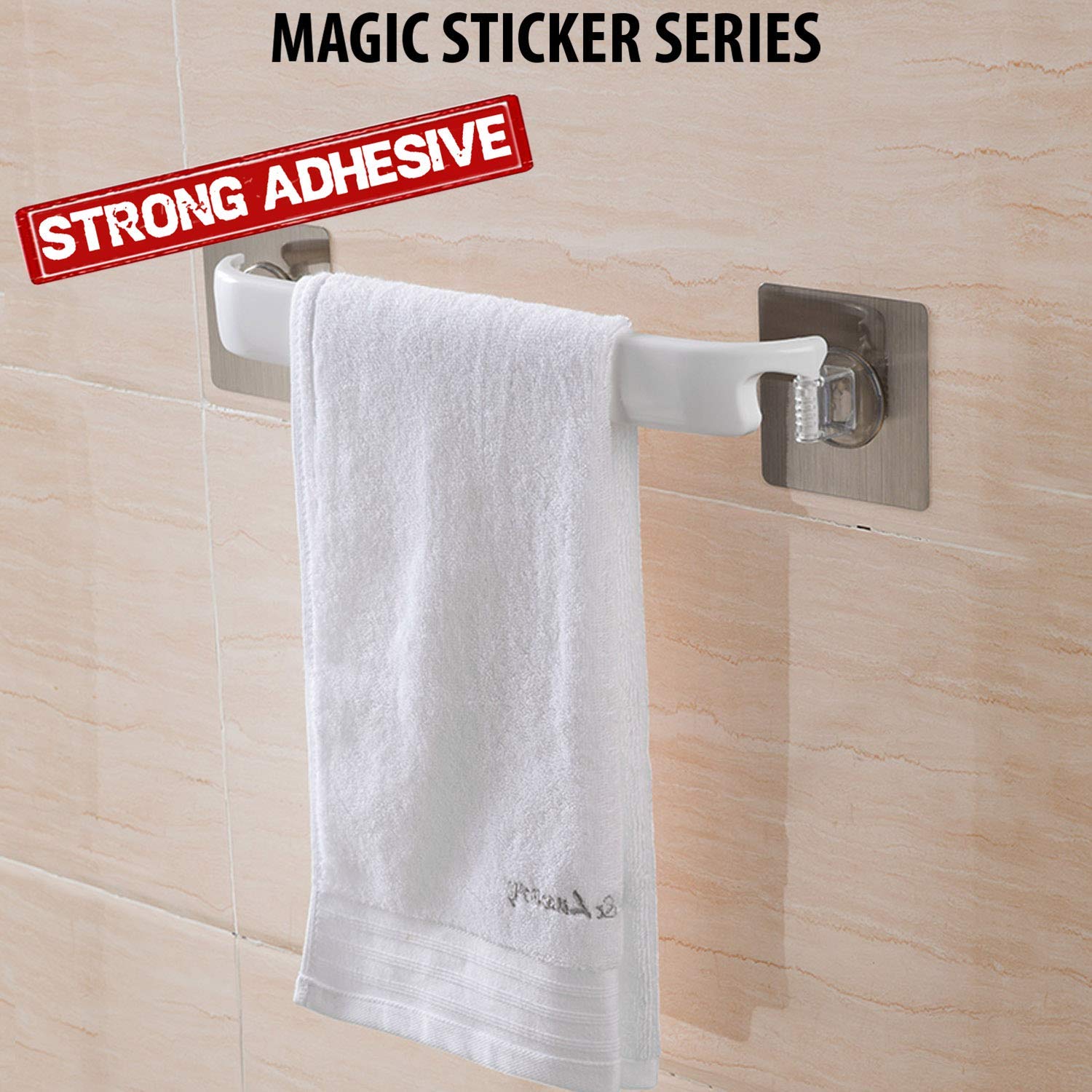 MCIRCO® Heavy Duty Towel Ring Holder - Solid Metal Bar Napkin Holder for Bathroom, Kitchen & Dining Room - Rustproof Bathroom Accessories for Hand Towels, Napkins & Washcloths