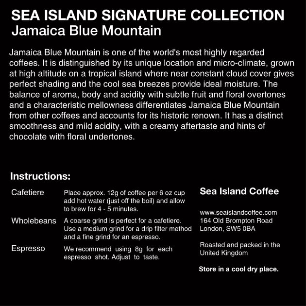 Jamaica Blue Mountain Whole Bean Coffee - Premium Sea Island Coffee Gift Barrel (250g) - Perfect for Gifting, Office Brewing & Specialty Coffee Lovers