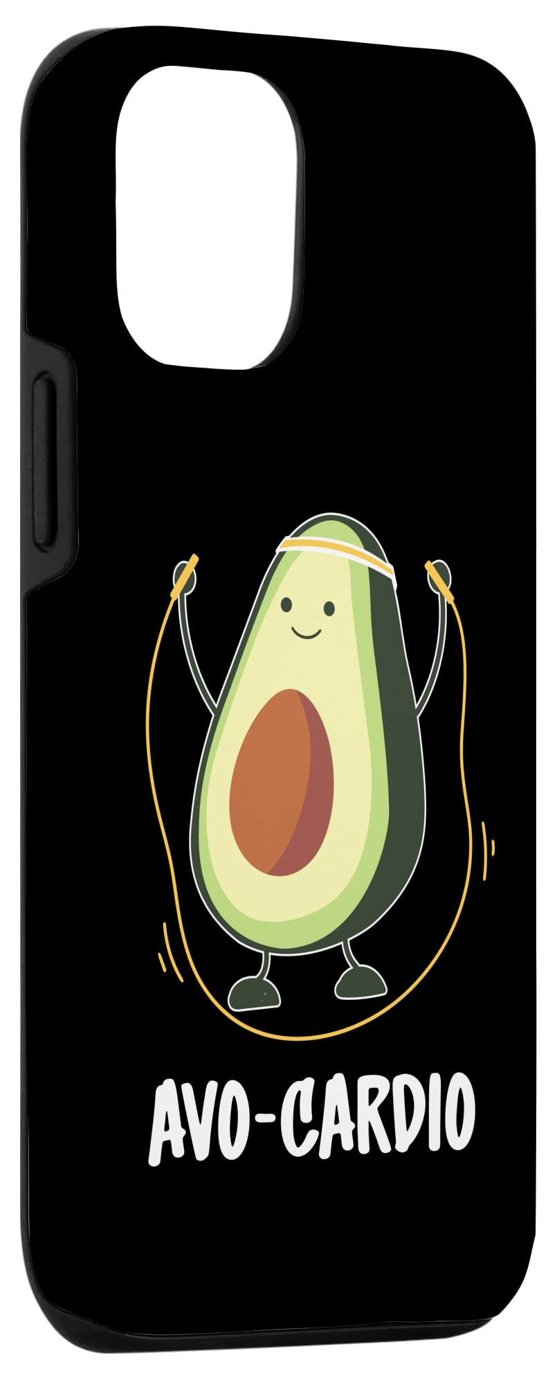 iPhone 12/12 Pro Avocado-Shaped Silicone Case - Cute Protective Phone Cover for Gym & Fitness - Perfect for Workouts, Running & Outdoor Activities