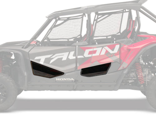 Honda Talon 4 Tinted Lower Door Inserts - 55 2840 SPIKE - Durable Side Window Covers for Off-Road Protection & Style