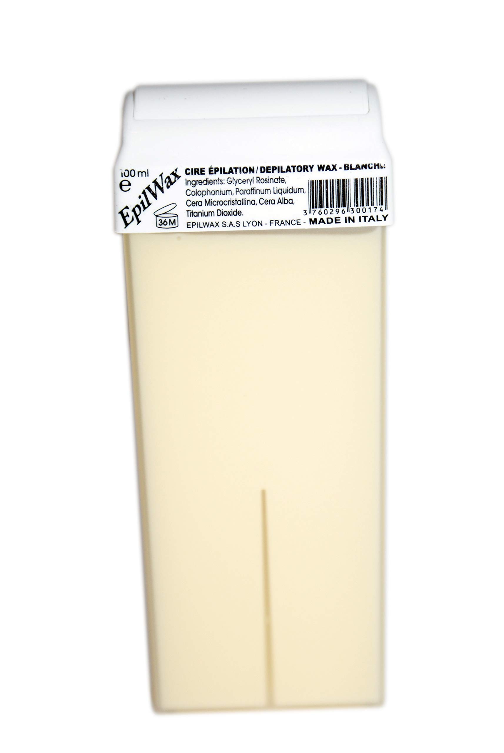 EPILWAX S.A.S Disposable Wax Roll-On Set of 24 - White Wax Strips for Legs, Armpits & Body Hair Removal - Smooth Skin at Home or Salon