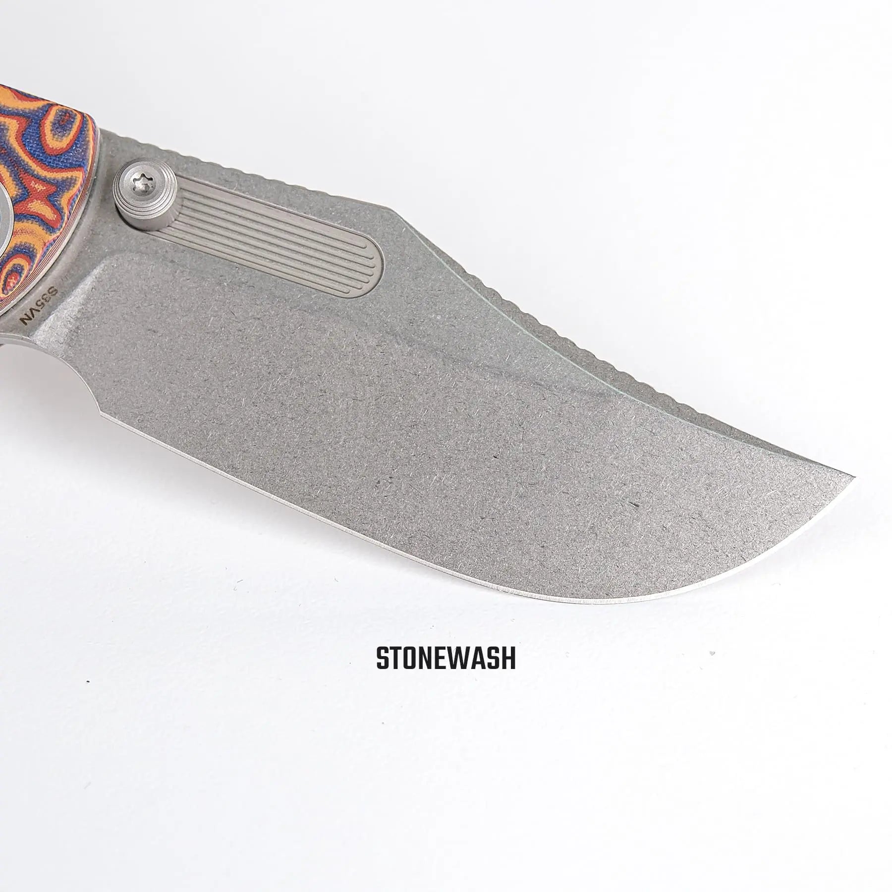 Naga Copper Raindrop Micarta Pocket Knife with S35VN Steel Blade - EDC, Camping, Outdoor Survival & Everyday Carry Tool (Model A3904)