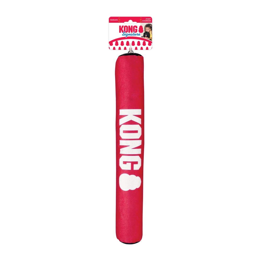 KONG Signature Stick Dog Chew Toy - Medium Durable Rubber Chew for Aggressive Chewers - Perfect for Fetch, Training & Playtime