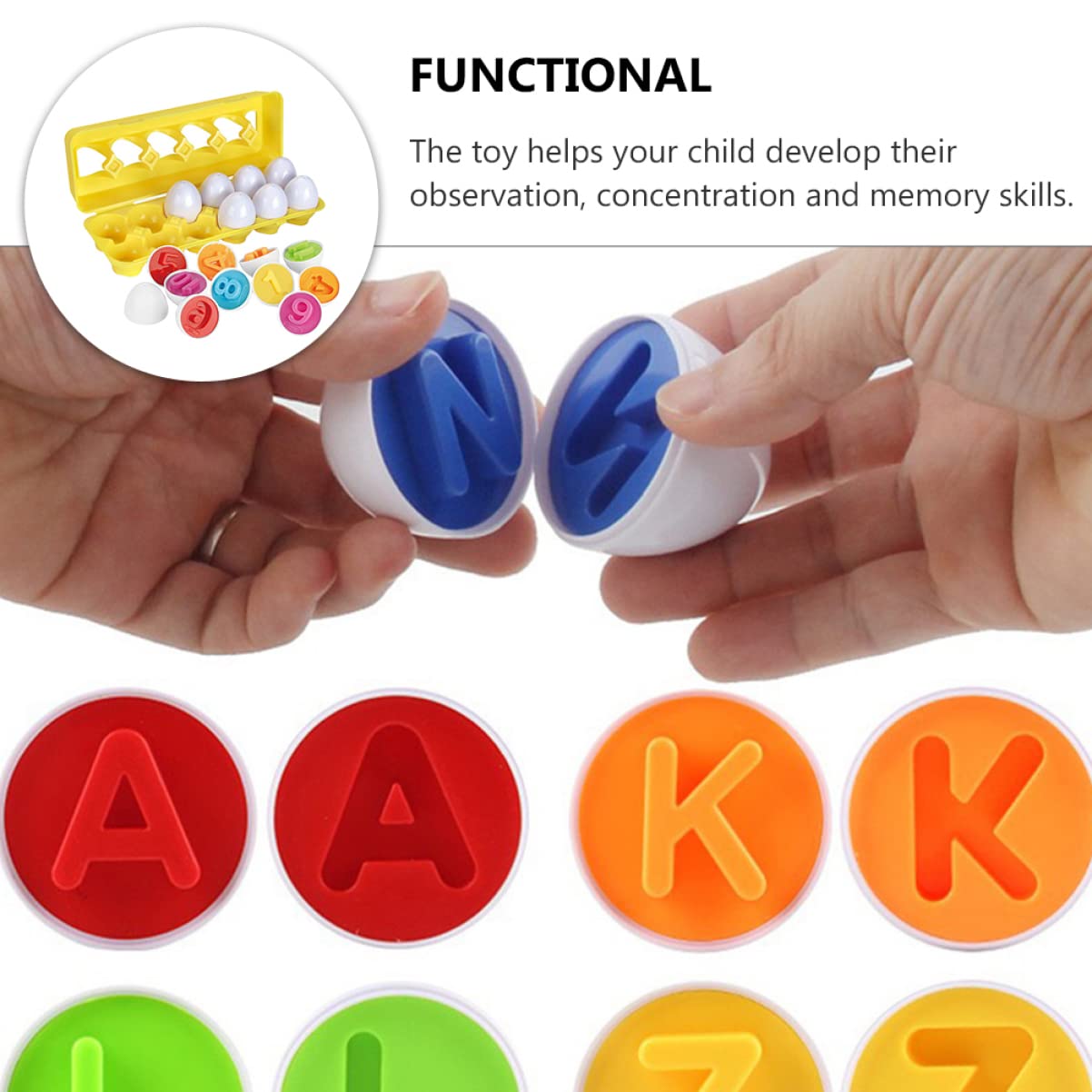 12pcs Shape & Color Egg Toys - Educational Number Matching Learning Toys for Toddlers, Boys & Girls - Perfect for Preschool Math Games & Early Childhood Development
