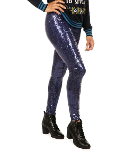 Mid Waisted Blue Sequin (Blue)