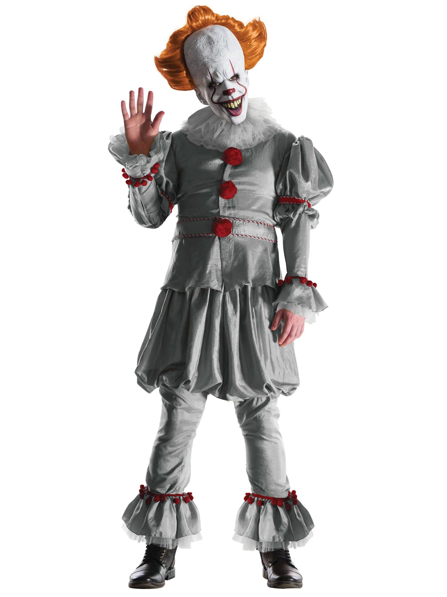 Rubie's Men's Grand Heritage Pennywise Costume - Adult Halloween Horror Clown Outfit for Cosplay & Scary Parties