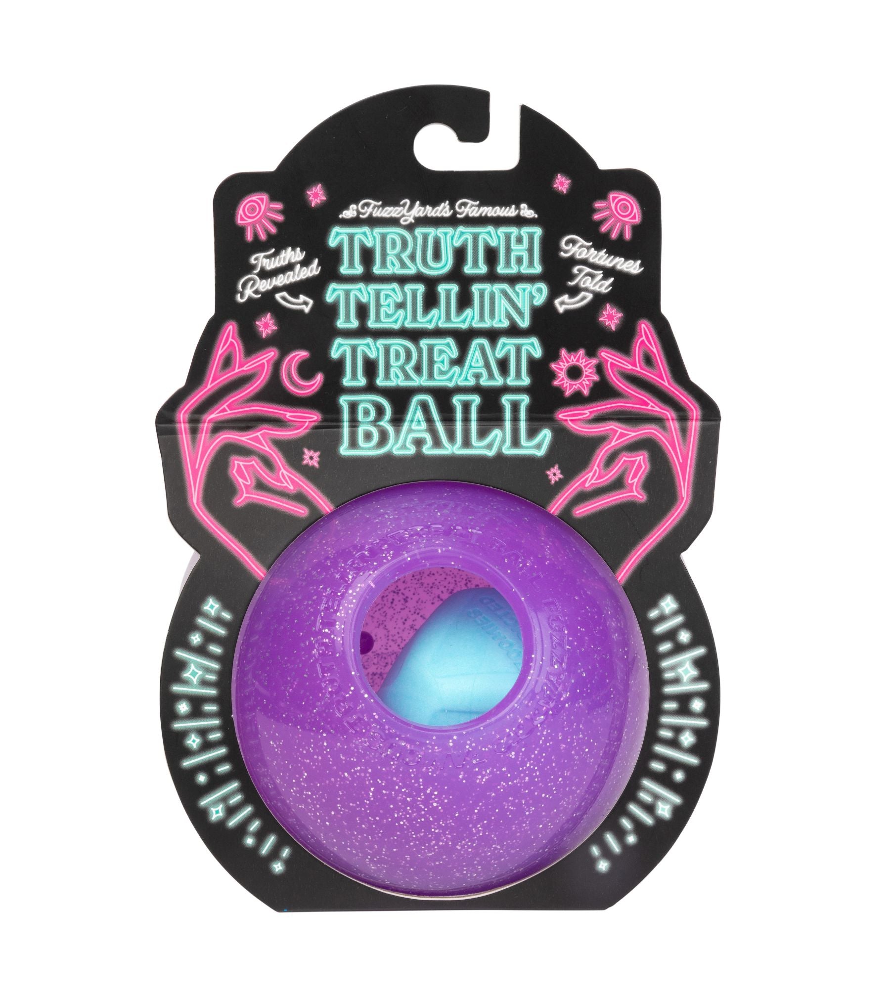 Fuzzyard Interactive Dog Chew Toy with Treat Dispenser - Truth Tellin' Treat Ball for Puppy Training & Mental Stimulation - Perfect for Boredom Relief & Playtime Fun
