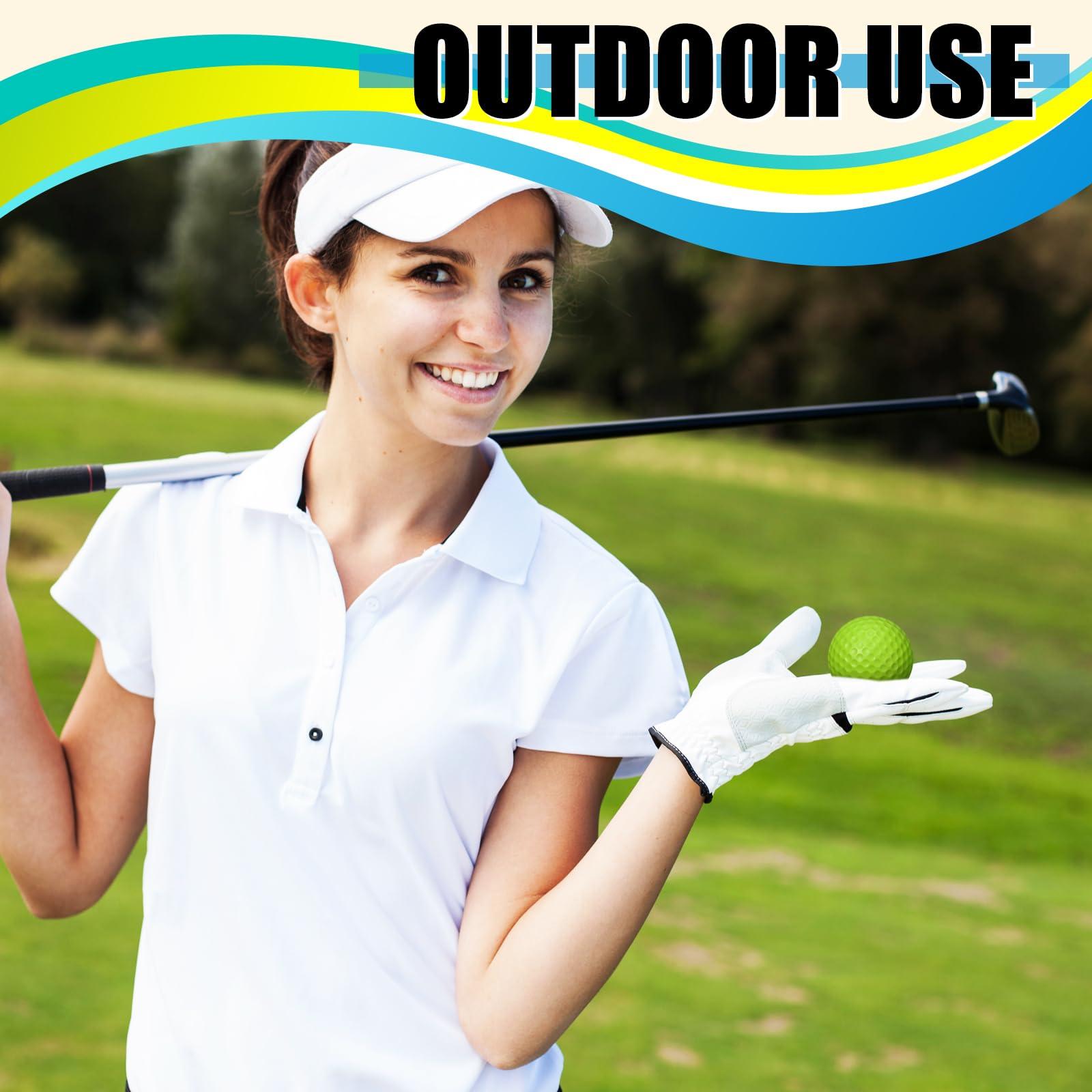 200 Pcs Foam Golf Practice Balls - Bulk Limited Flight Training Balls with Realistic Feel for Indoor & Outdoor Swing Practice - Perfect for Backyard, Driving Range & Golf Course Training