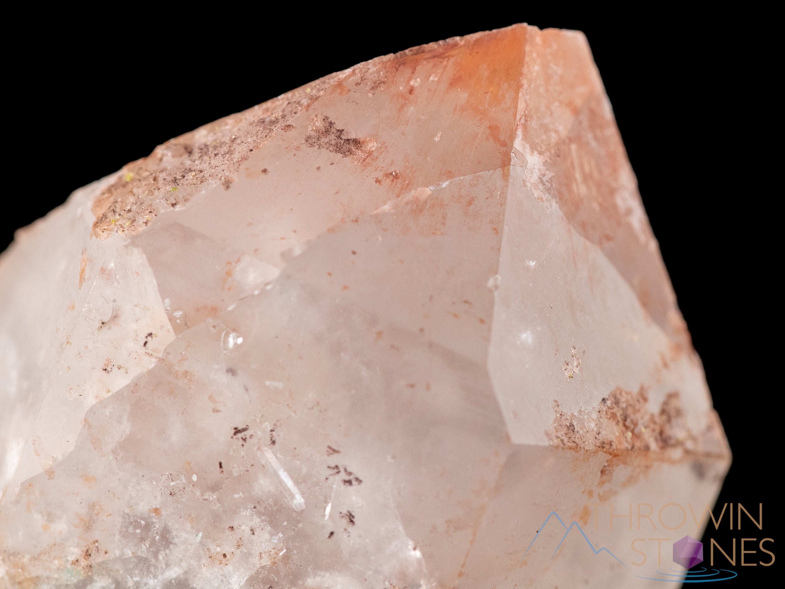 Natural MESSINA QUARTZ Raw Crystal with Hematite & Kaolinite | Healing Stones Collection | Unique Housewarming Gift & Spiritual Home Decor (39209) | Perfect for Meditation, Energy Cleansing & Office Desk Decor