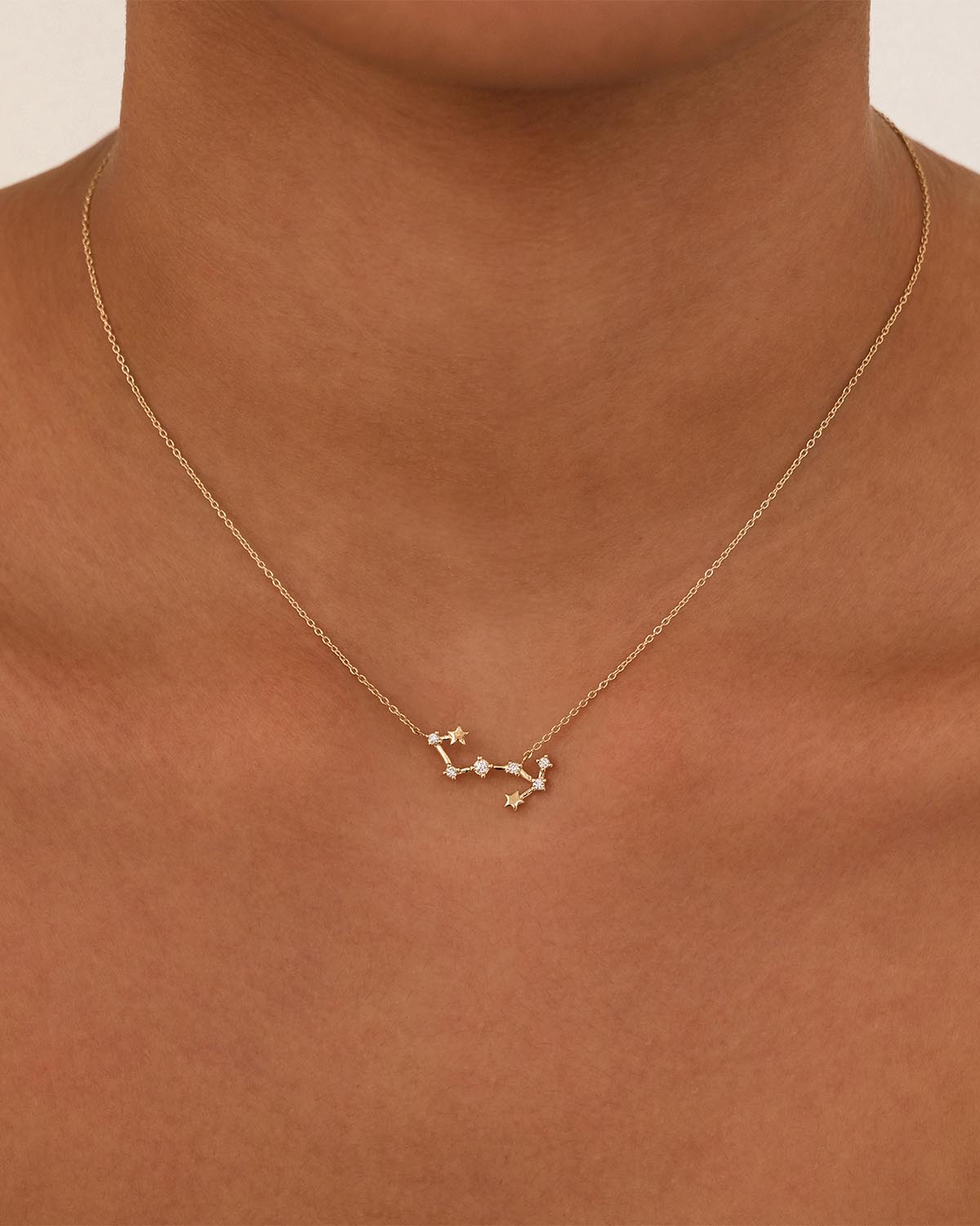 14K Solid Gold Starry Night Zodiac Constellation Diamond Necklace - Scorpio Horoscope Pendant for Women | Perfect Birthday Gift, Anniversary Present & Everyday Elegant Jewelry