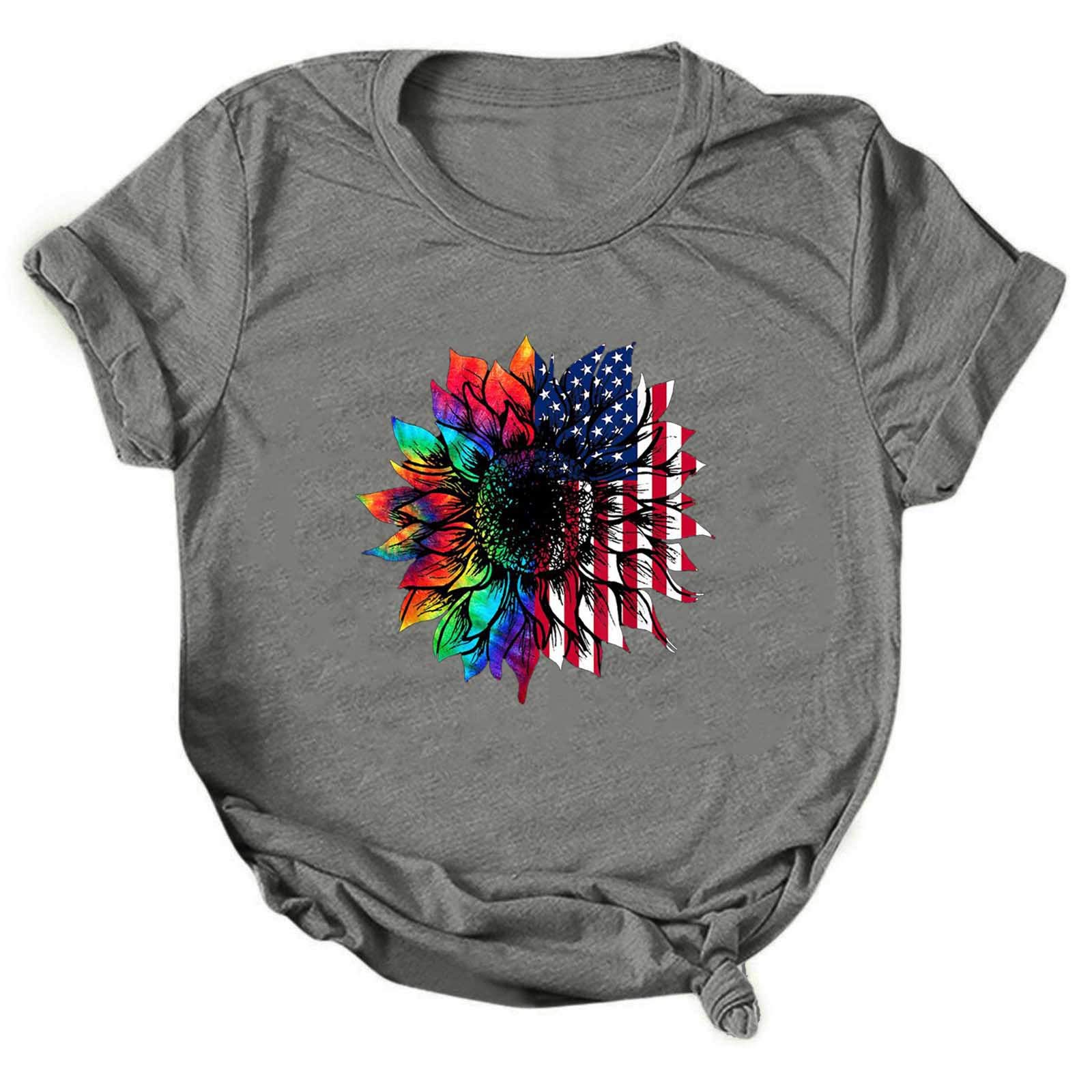 Women's Casual Short Sleeve T-Shirt - Round Neck Letter Print Top for Everyday Wear | Perfect for Work, Weekend & Summer Outfits