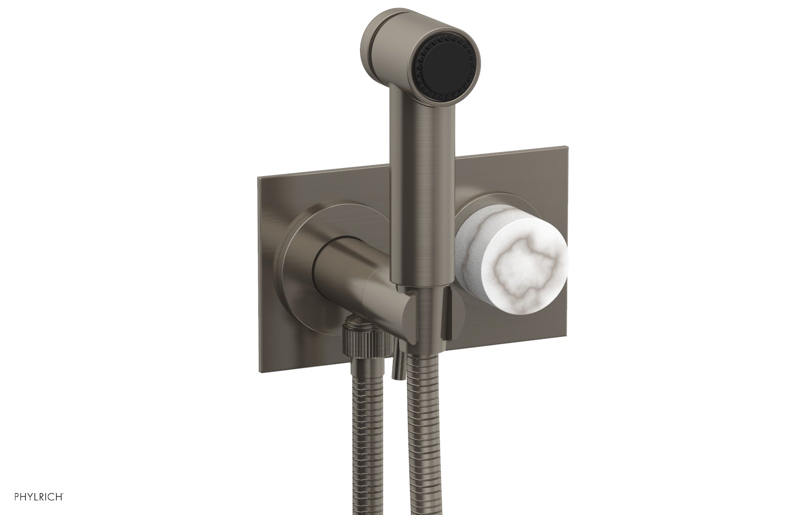 Premium Wall Mounted Bidet with Marble Handle - BASIC II Model 230 67 - Perfect for Modern Bathrooms & Luxury Home Upgrades