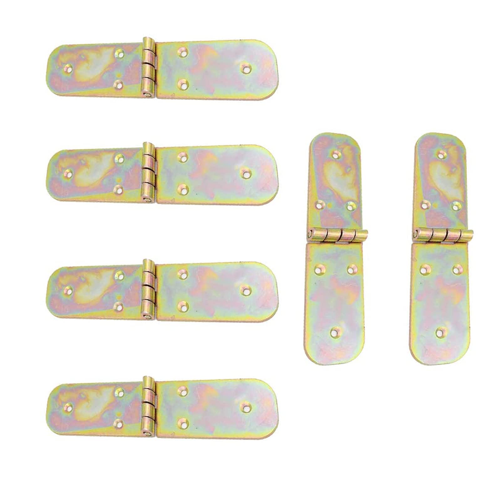 Stainless Steel Folding Butt Hinges 40x170mm (6PCS) - Heavy Duty Cabinet Hinges for Furniture, Closet Doors, Drawers & Gates | Durable Hardware for Home Improvement & DIY Projects