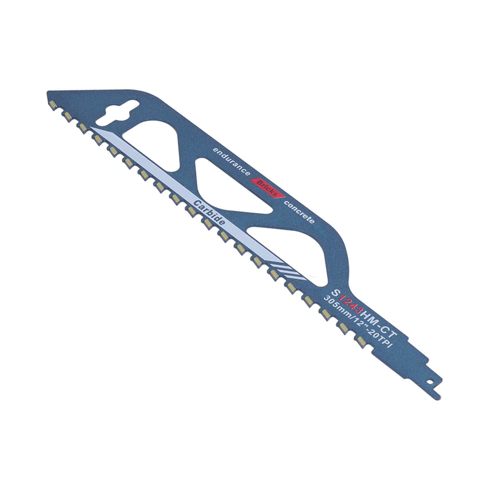 Premium Tungsten Carbide Reciprocating Saw Blades for Woodworking - High Efficiency, Easy Installation - Ideal for DIY Projects, Carpentry & Home Renovations (Model S1243HM)